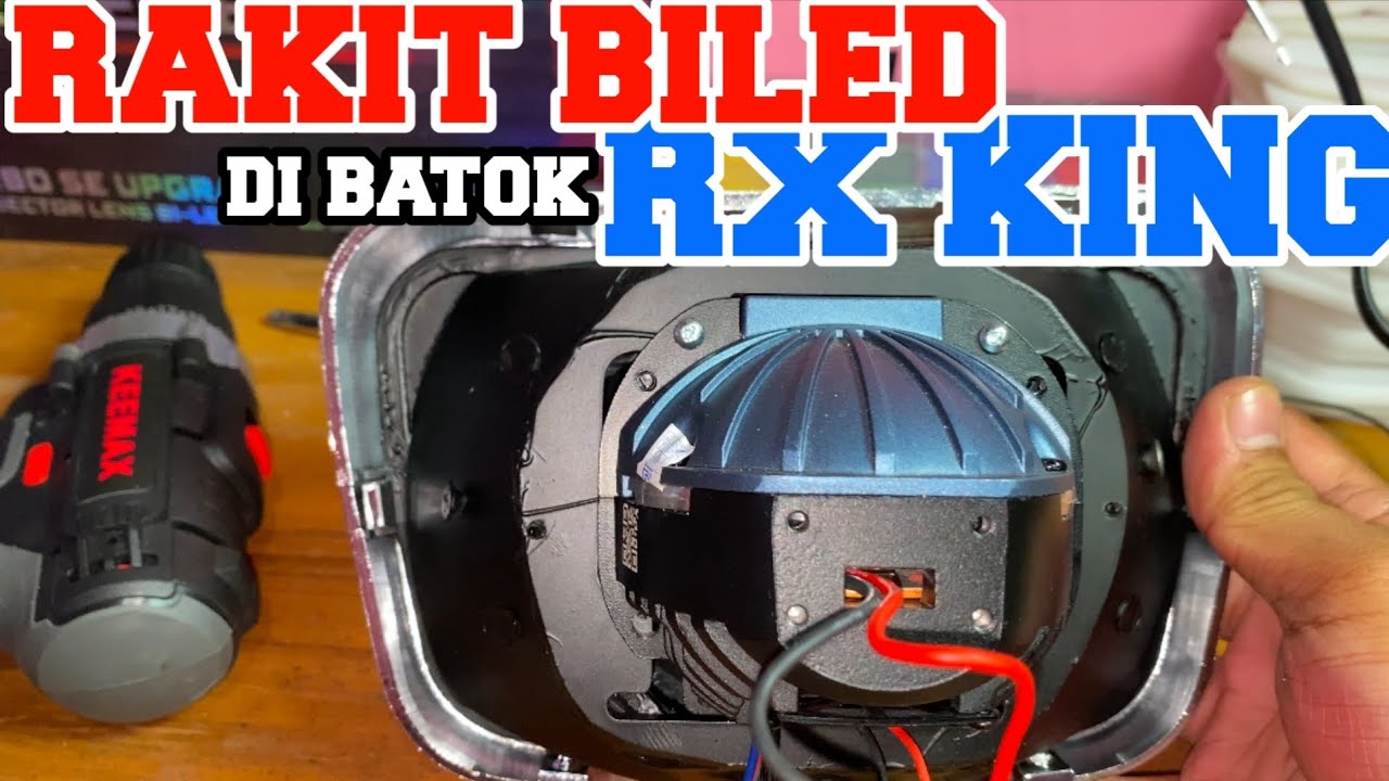 CARA PASANG BILED DI REFLEKTOR RX KING OVAL #biledprojector #rxkingindonesia #twostroke #ninjass