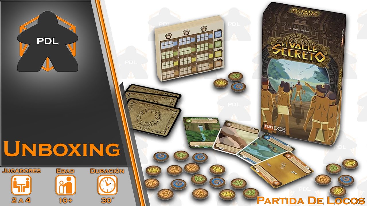El Valle Secreto | Unboxing | RunDOS Studio | Mart&iacute;n Oddino | Partida de Locos |