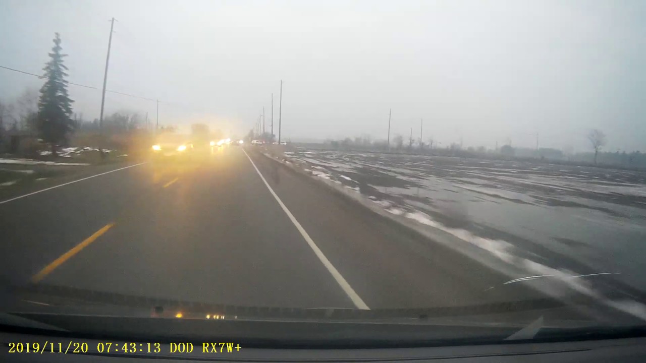 Collision caught on Dash Cam at Britannia Rd and Eighth Line