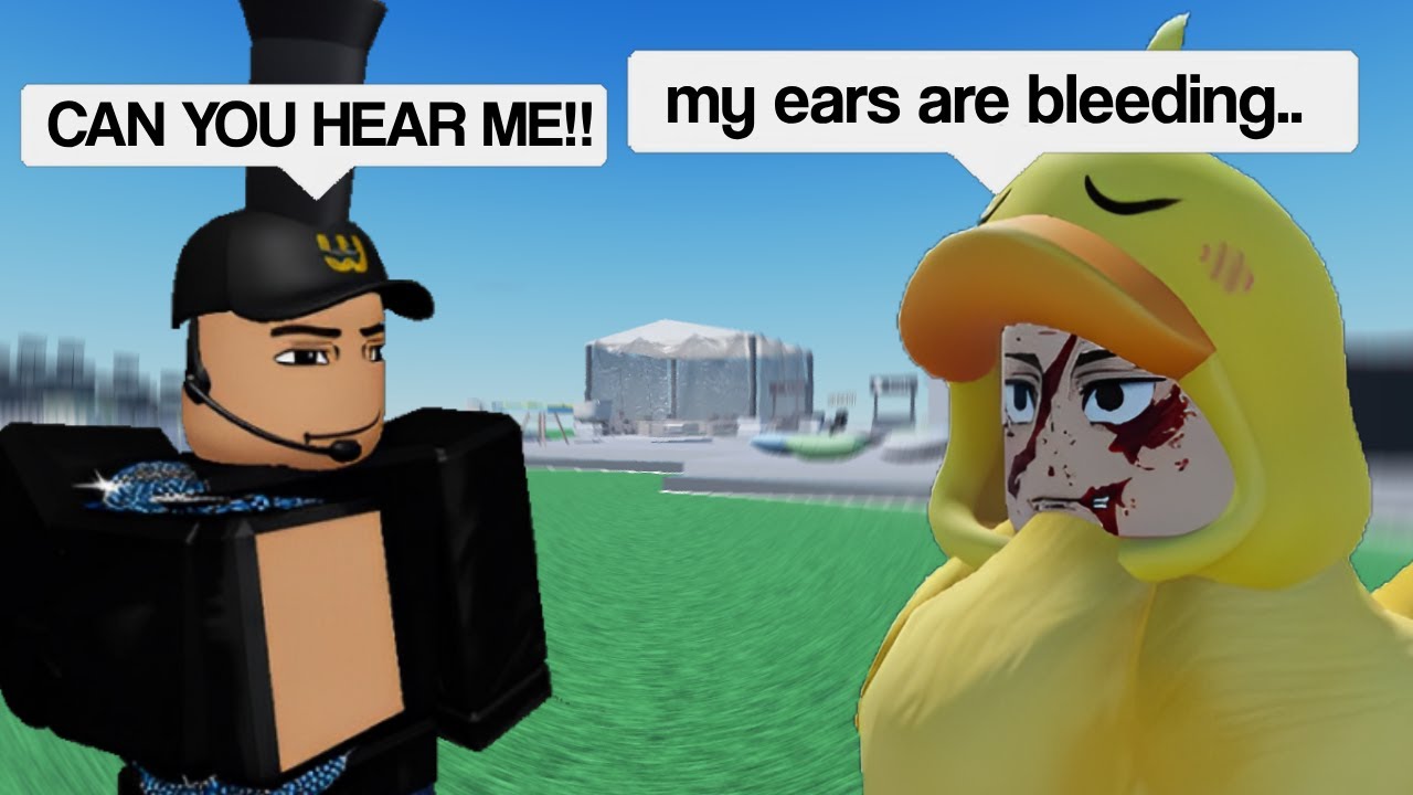 Trolling People with the LOUDEST MIC in Roblox Voice Chat!