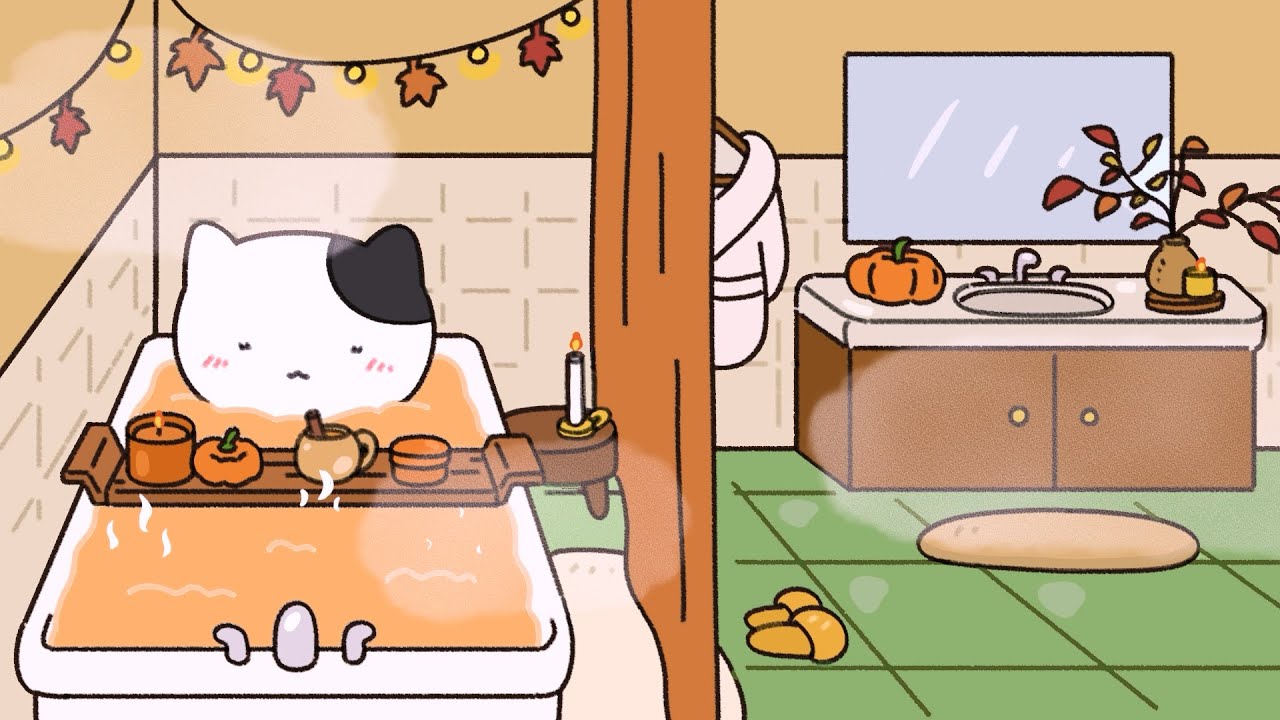 Cozy Fall Night Routine🍂🫧 (ASMR Animation)