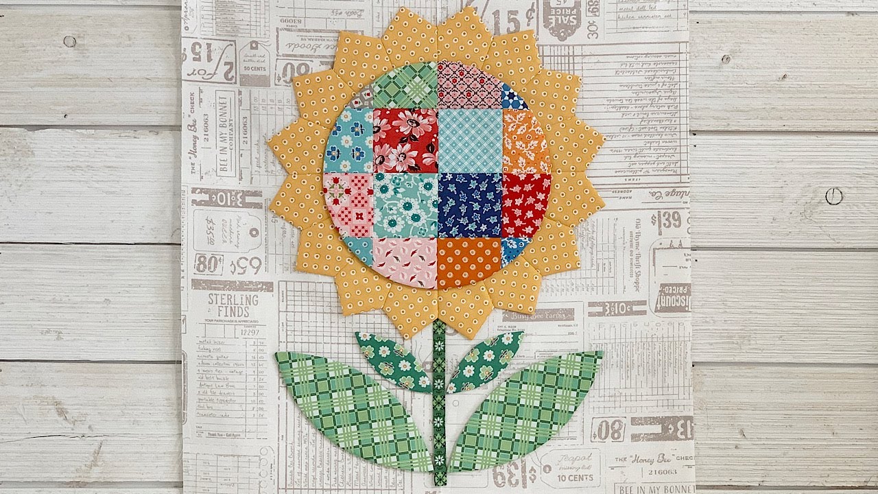 Flea Market Flower Tutorial - Making a Block for the Flea Market Flowers Sew Along!!