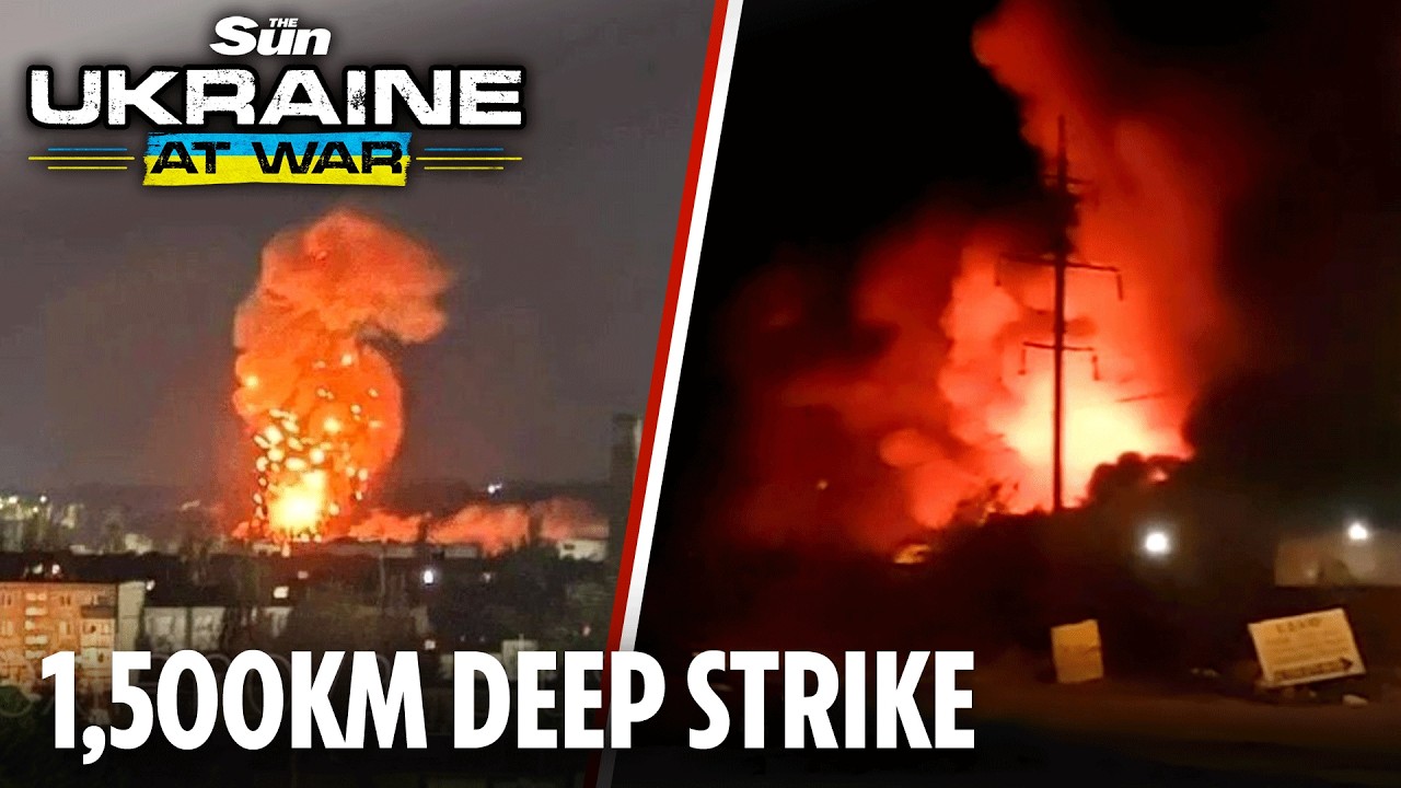 Russia suffers night of hell as devastating Ukrainian strikes target key oil sites