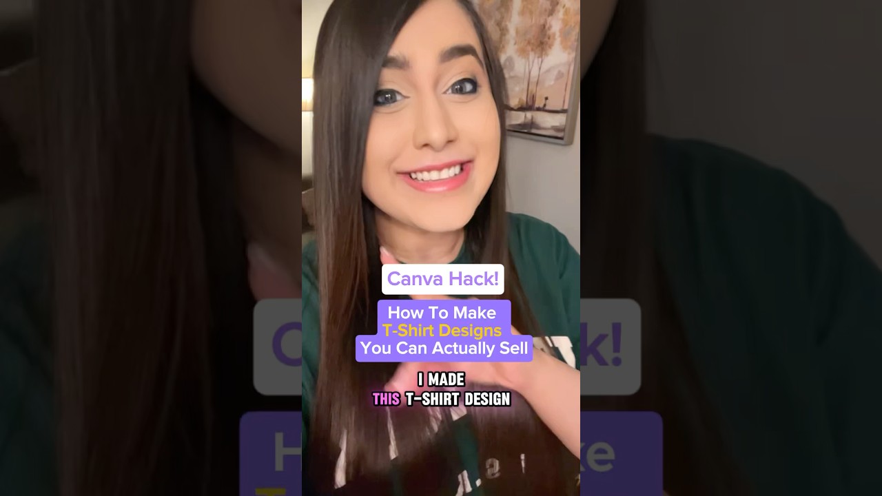 Как создать футболку, которую можно продавать онлайн, с помощью Canva и этого секретного инструме...