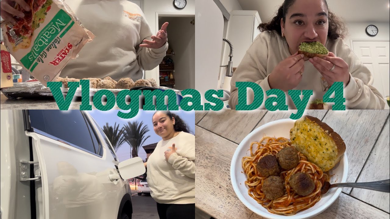 Getting Gas in the new car, avocado toast & dinner | Vlogmas Day 4