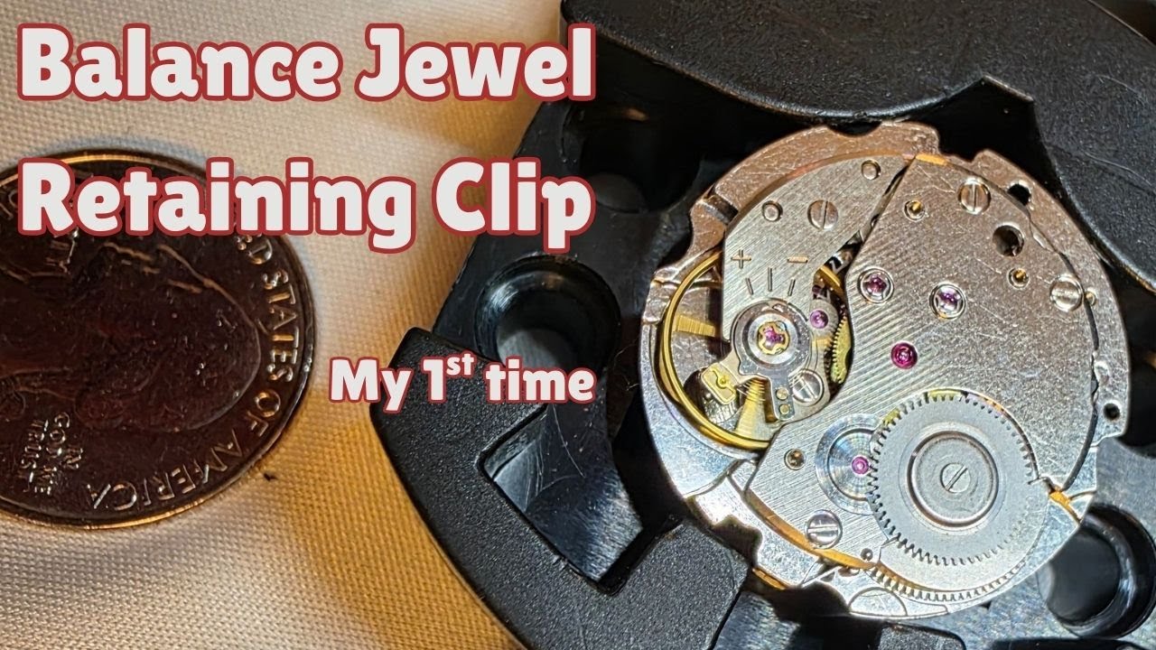 My first time removing the retainer clip for a balance jewel. (Seiko5 6319 A)