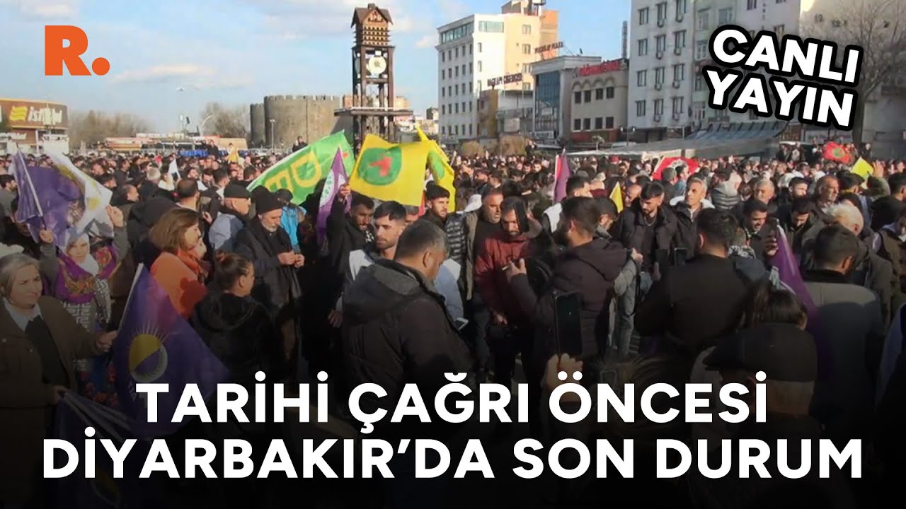 Öcalan'ın açıklaması Diyarbakır'da takip ediliyor #CANLI