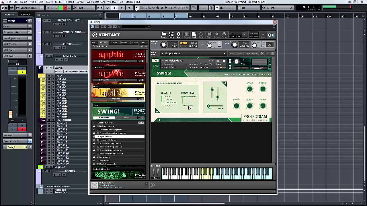 ProjectSAM Swing! instruments walkthrough Part 1