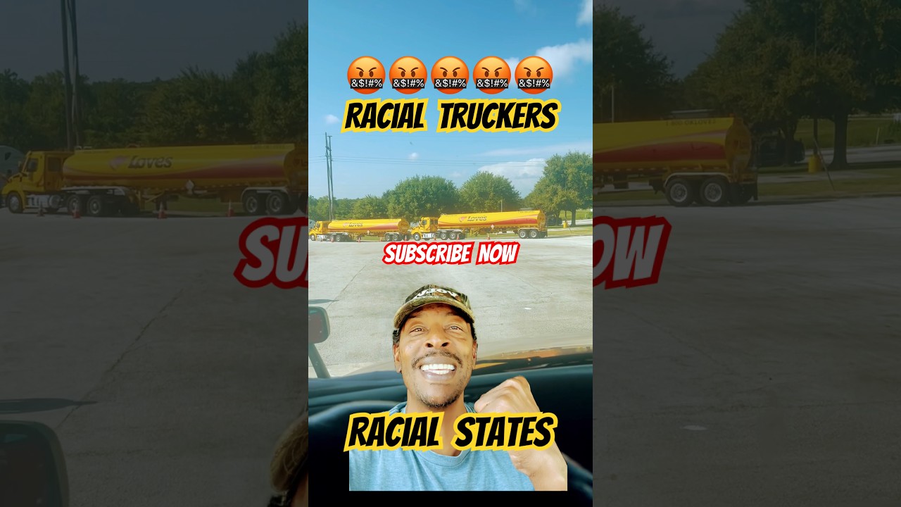 🤬🤬 Racial truckers that hide behind the radio! #shorts #short #shortsyoutube #trucking