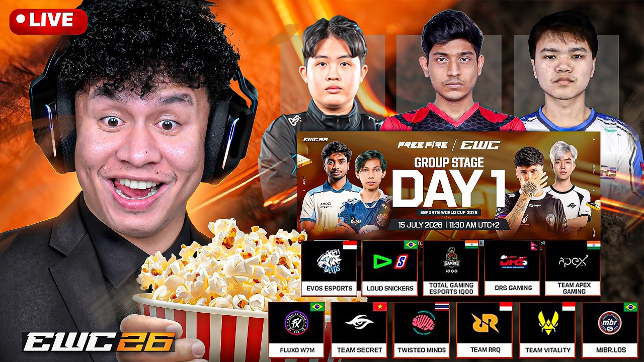 Drs Vs Total Gaming Vs Buriram EWC Watchparty #freefiremax  #live #tondegamer