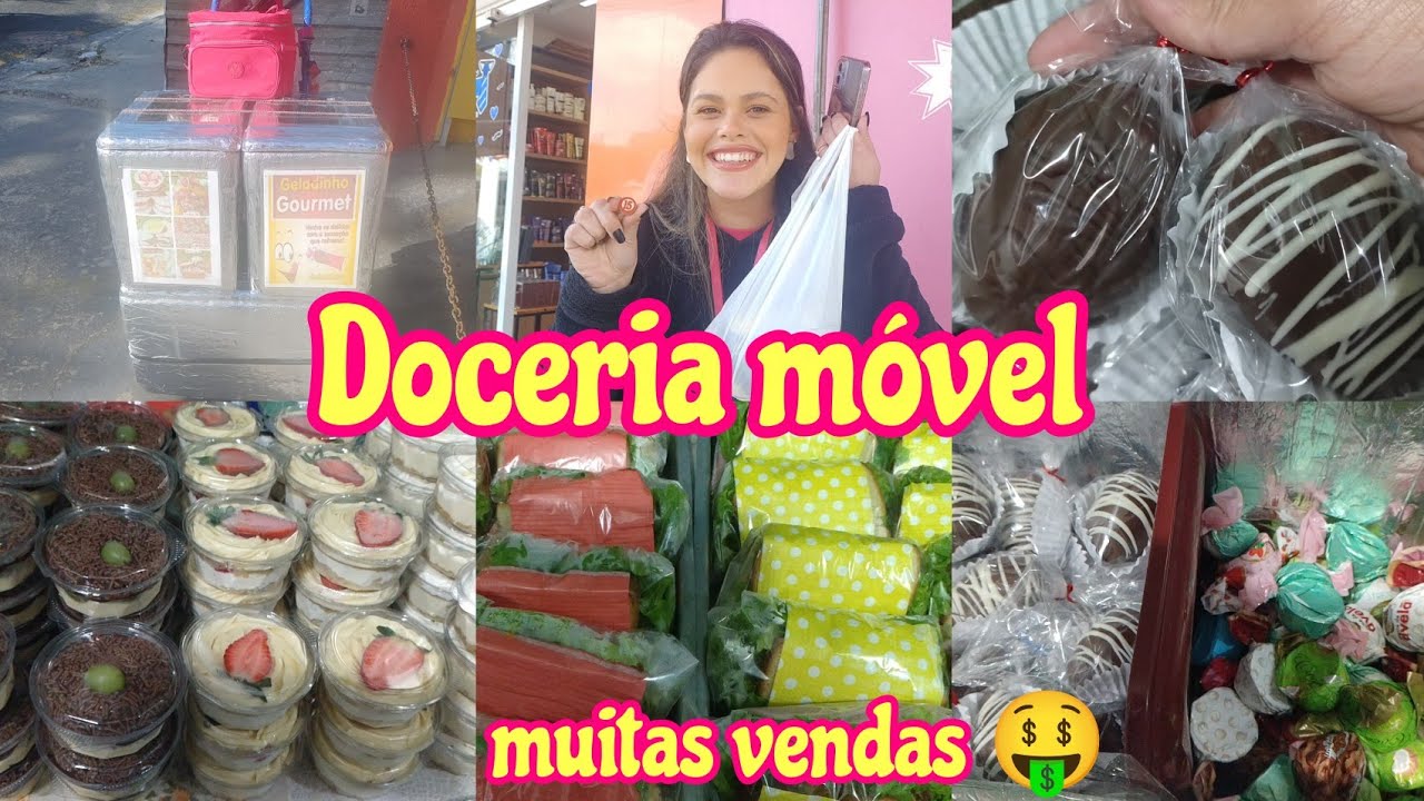 Tem de tudo na minha doceria móvel/Bombom de morango e várias outras delícias 😋/Doceria móvel 