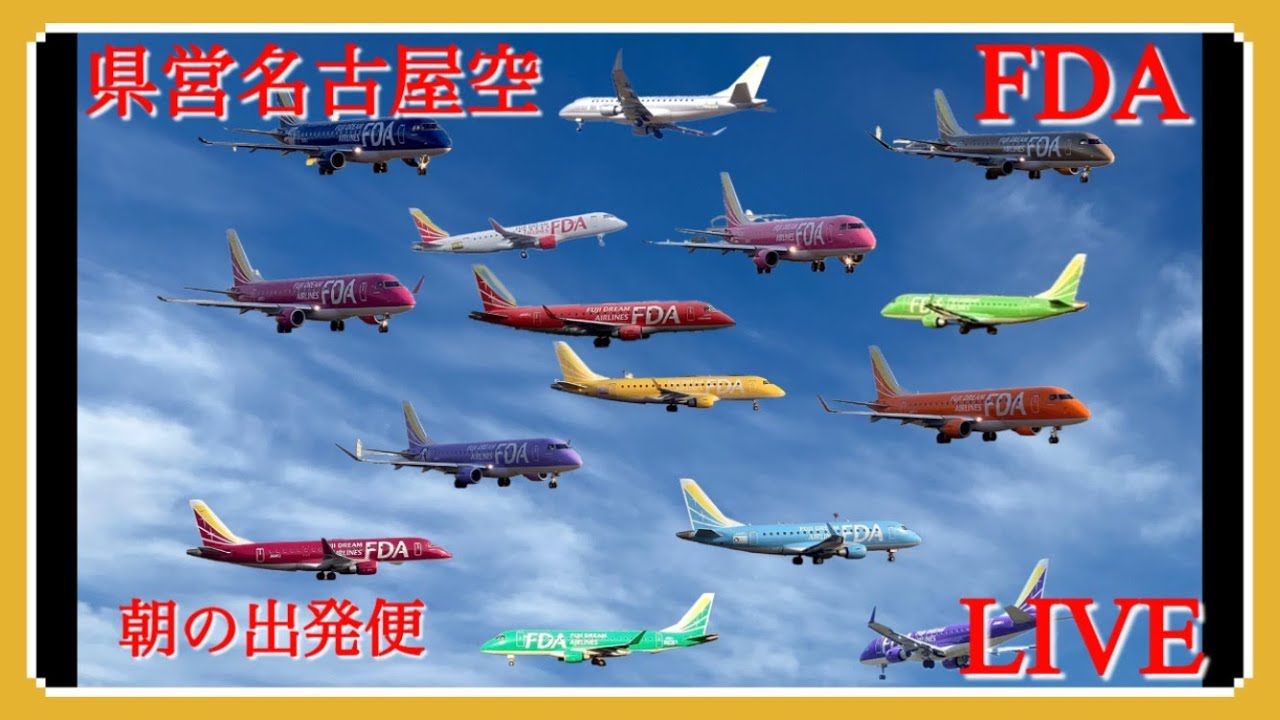 県営名古屋空港(エアポートウォーク名古屋)から元旦朝のFDA出発便