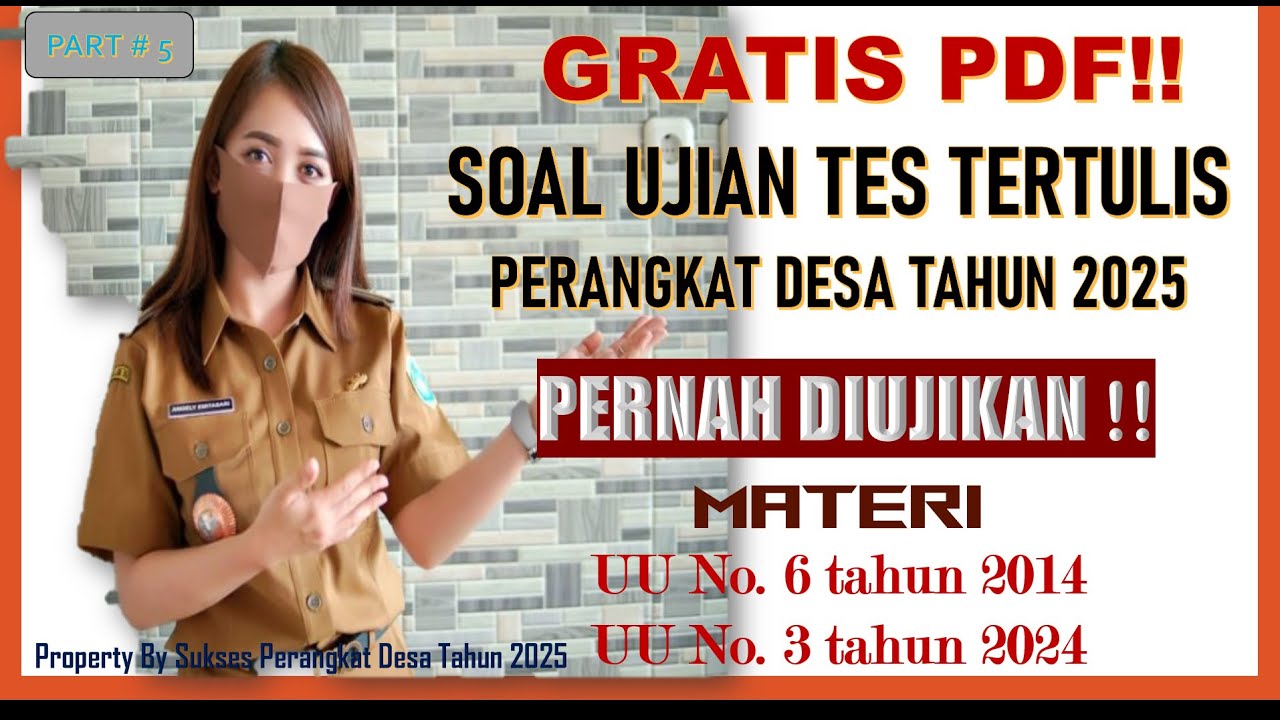SOAL UJIAN TES PERANGKAT DESA TERBARU 2025