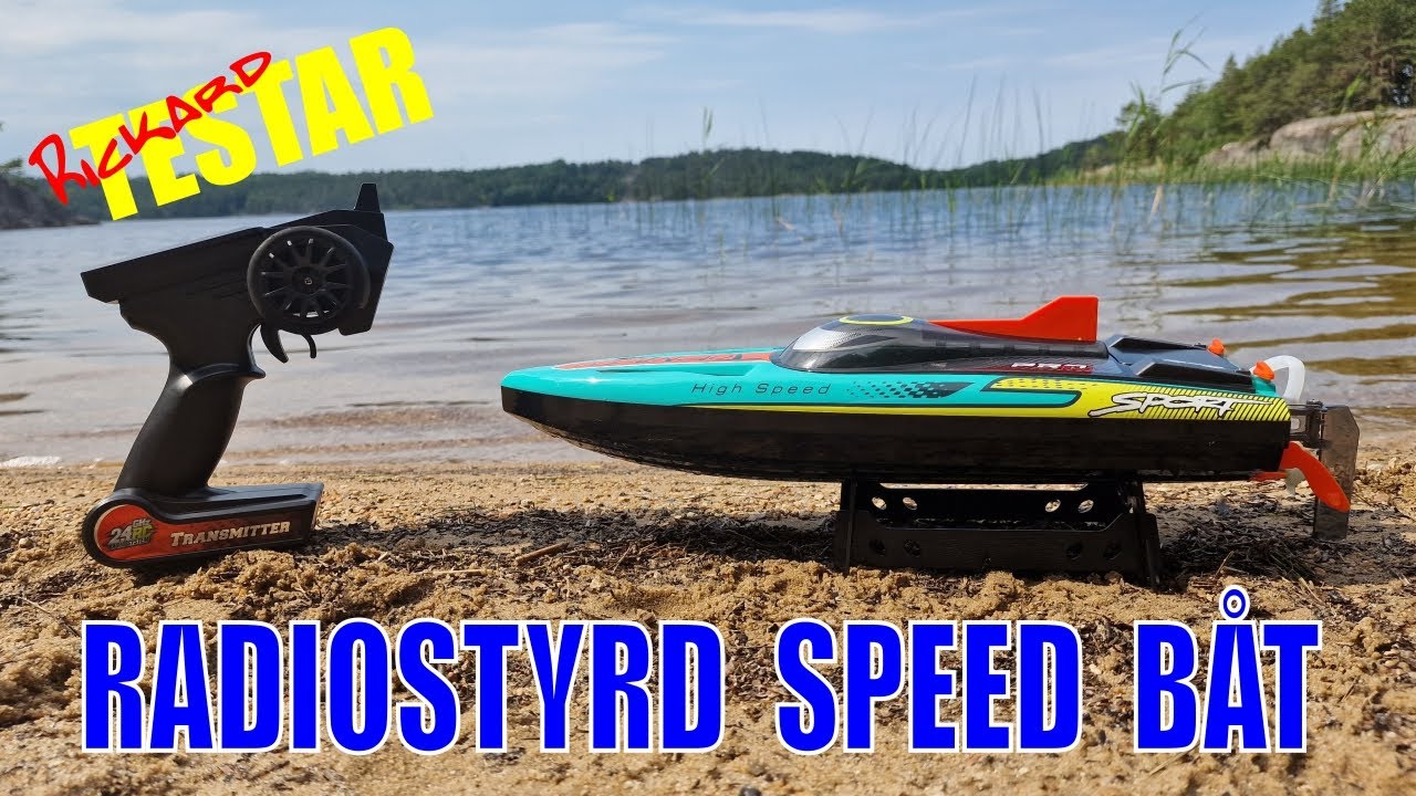 Testar Radiostyrd Båt TORNADO