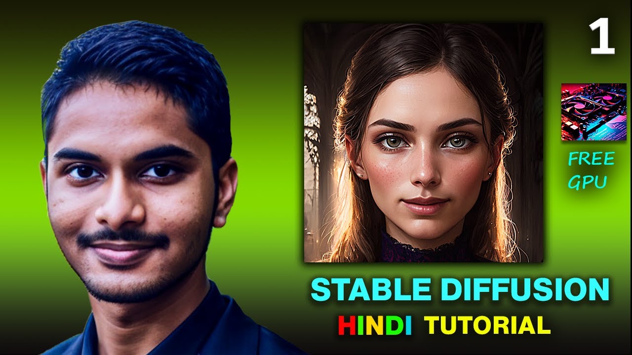 Run Stable Diffusion With Free GPU | Stable Diffusion HINDI - I