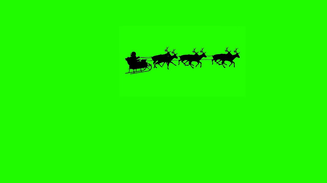SANTA FLYING BY GREEN SCREEN EFFECT - Christmas Green Screen Effects