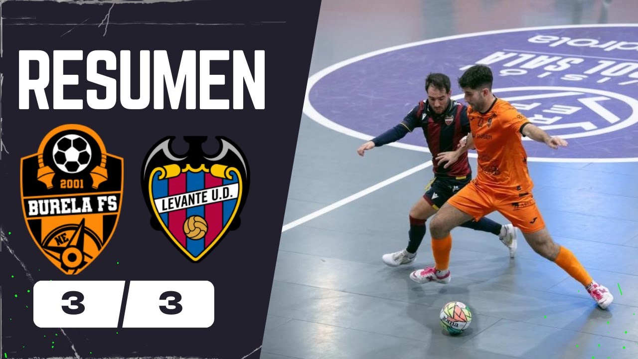 Burela 3 - 3 Levante | Jornada 14º Segunda División | RESUMEN