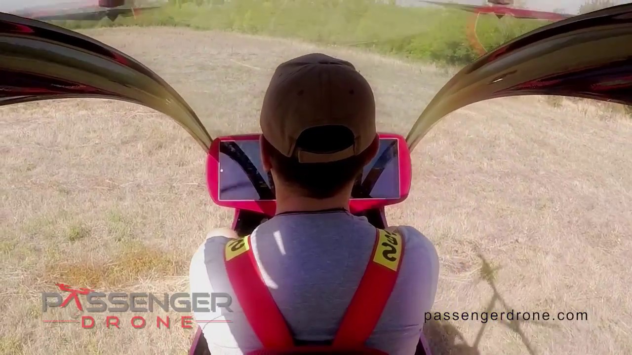 Passenger Drone First Manned Flight