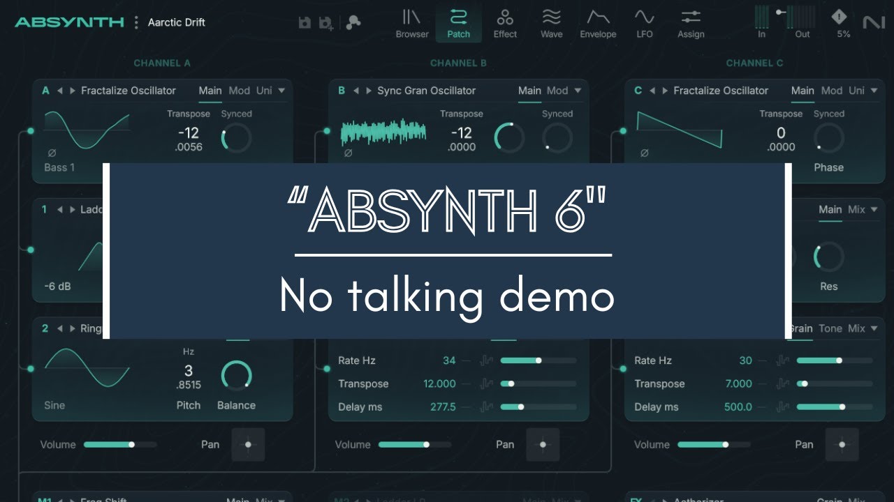 Absynth 6 by Native Instruments - No talking demo