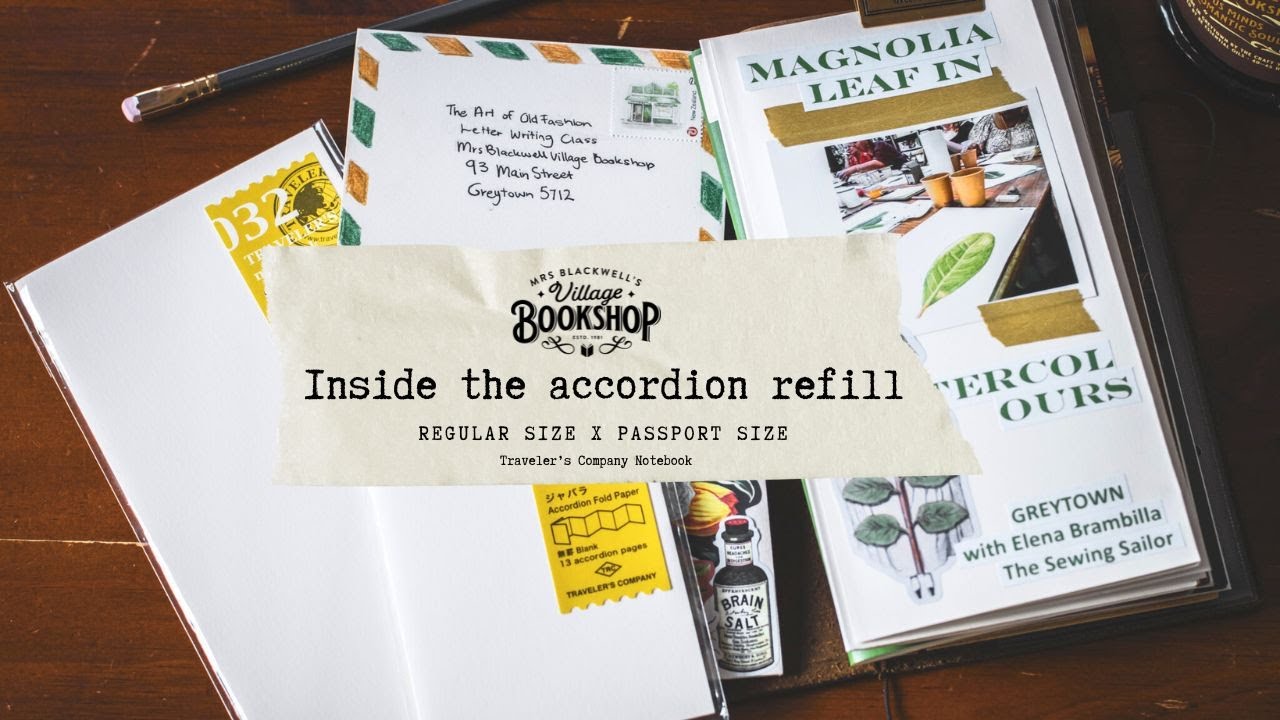 Inside the Accordion Fold Refill - Traveler's Company Notebook