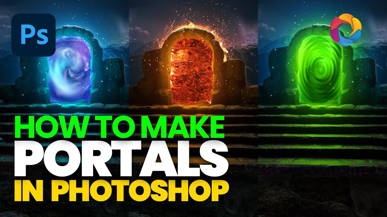 Техники создания эффектов магического портала в Photoshop
