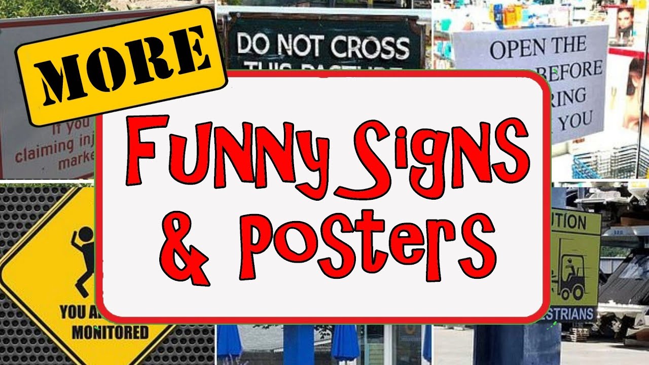 Funny Signs And Posters To Lift Your Spirits