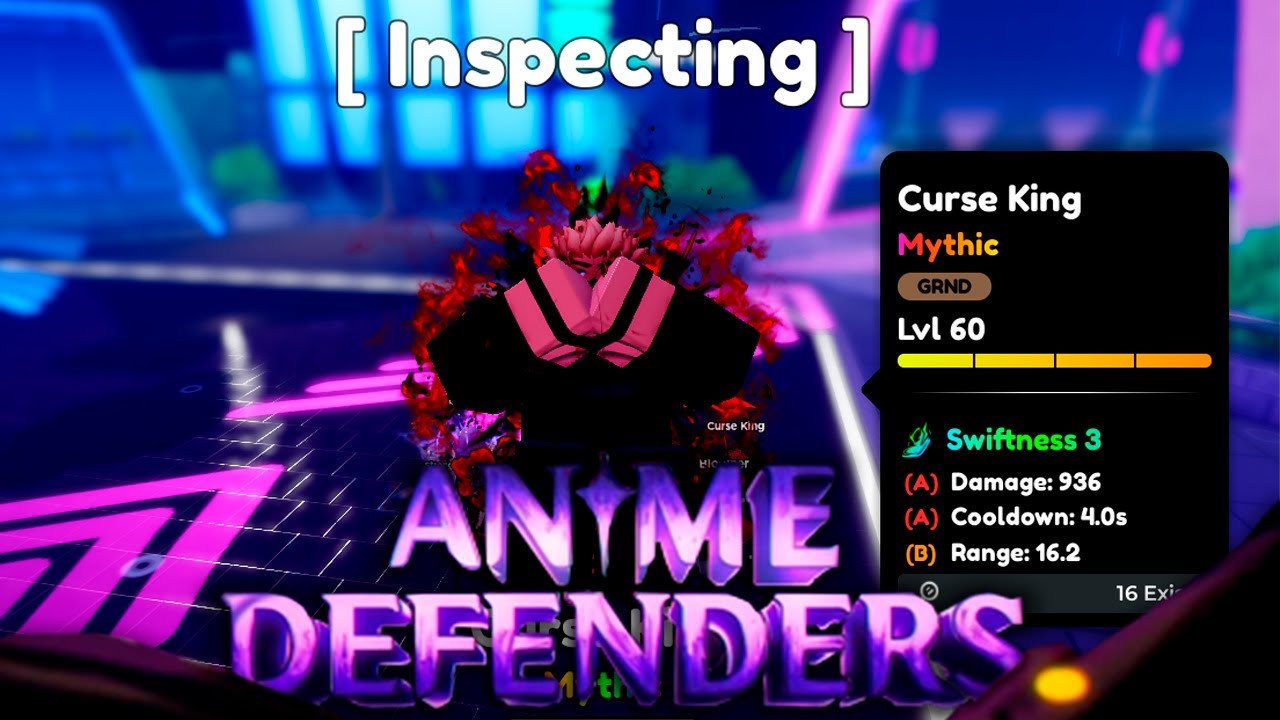 Curse King 60 lvl | Anime Defenders | ROBLOX