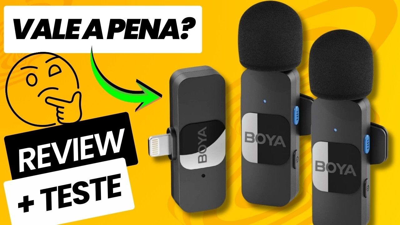⚠️TESTEI o Microfone BOYA BY V2 . Microfone sem fio BOYA BY V2 é bom? VALE A PENA comprar?