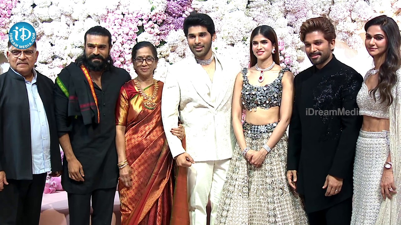 Global Star Ram Charan at Allu Sirish & Nayanika Reddy Pre Wedding Reception | Allu Arjun | iDream
