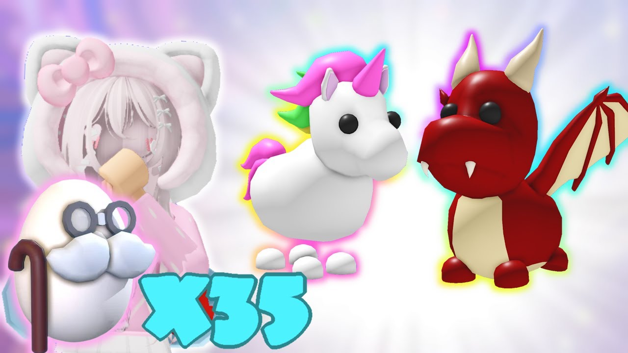 Hatching 35 Retired Eggs! | Roblox Adopt Me | Riivv3r