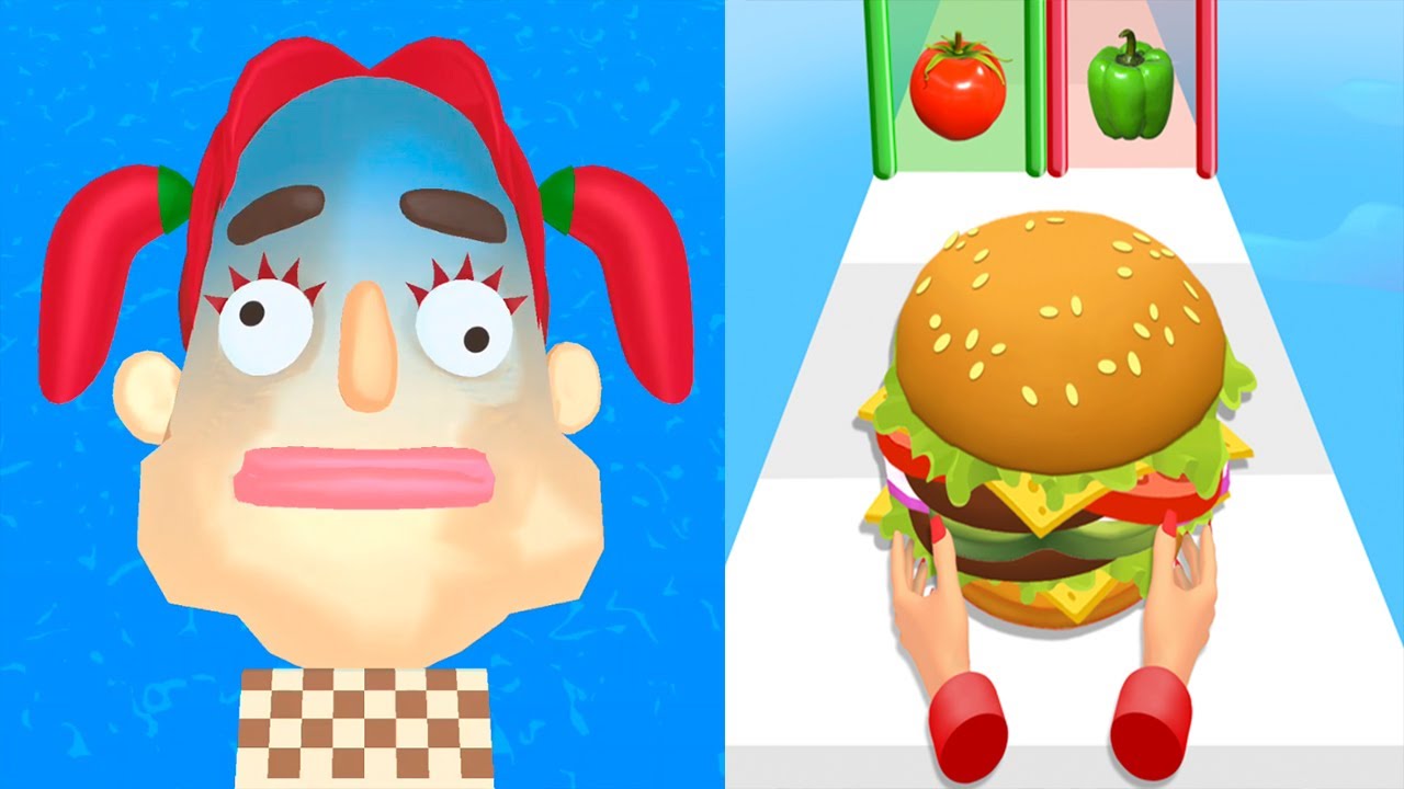 Sandwich Runner VS Burger Runner - All Levels SpeedRun Gameplay Android iOS Ep1