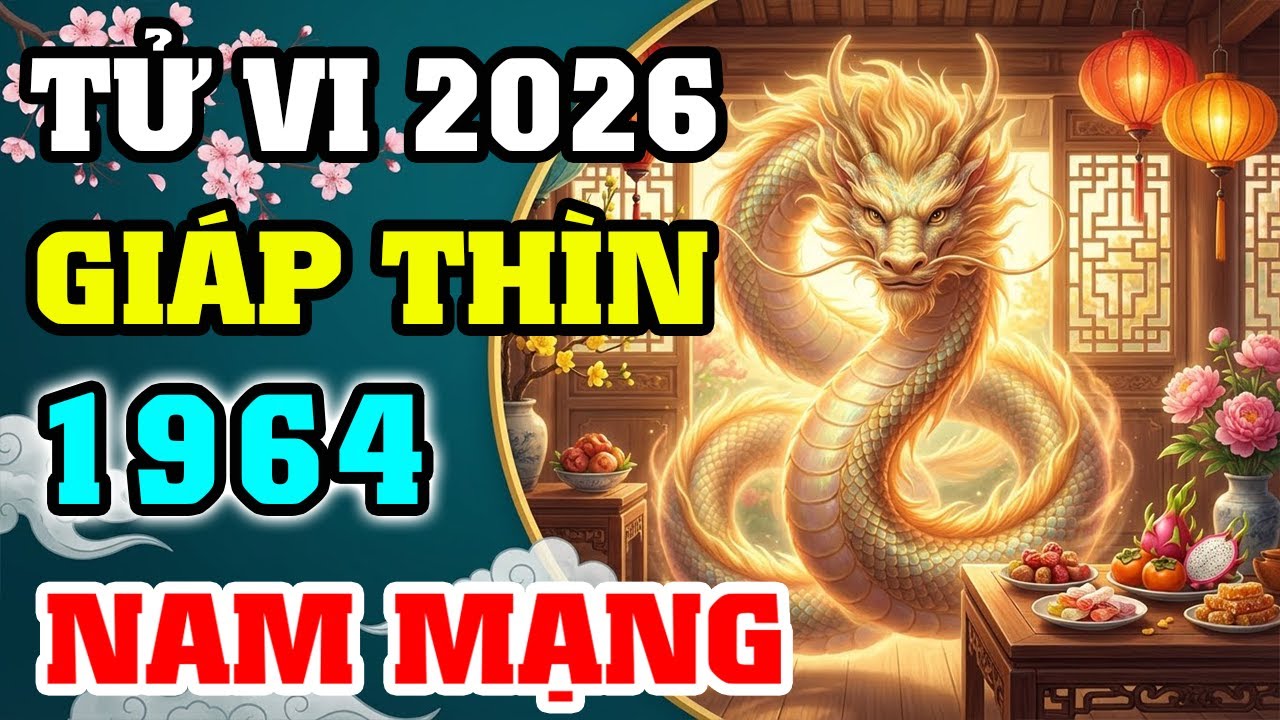 Tử Vi Nam Mạng Giáp Thìn 1964 Năm 2026: Sao Mộc Đức Chiếu Mệnh, Vận Trình Viên Mãn Cát Tường