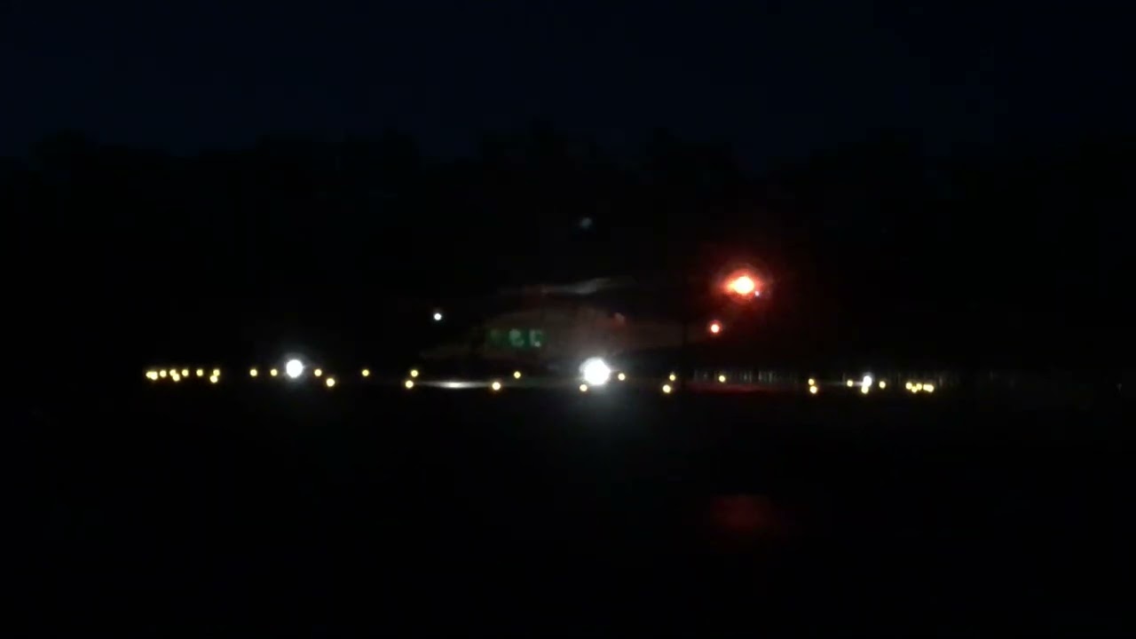 Spettacolare decollo notturno PEGASO 2 AW139 da ospedale la Gruccia Montevarchi