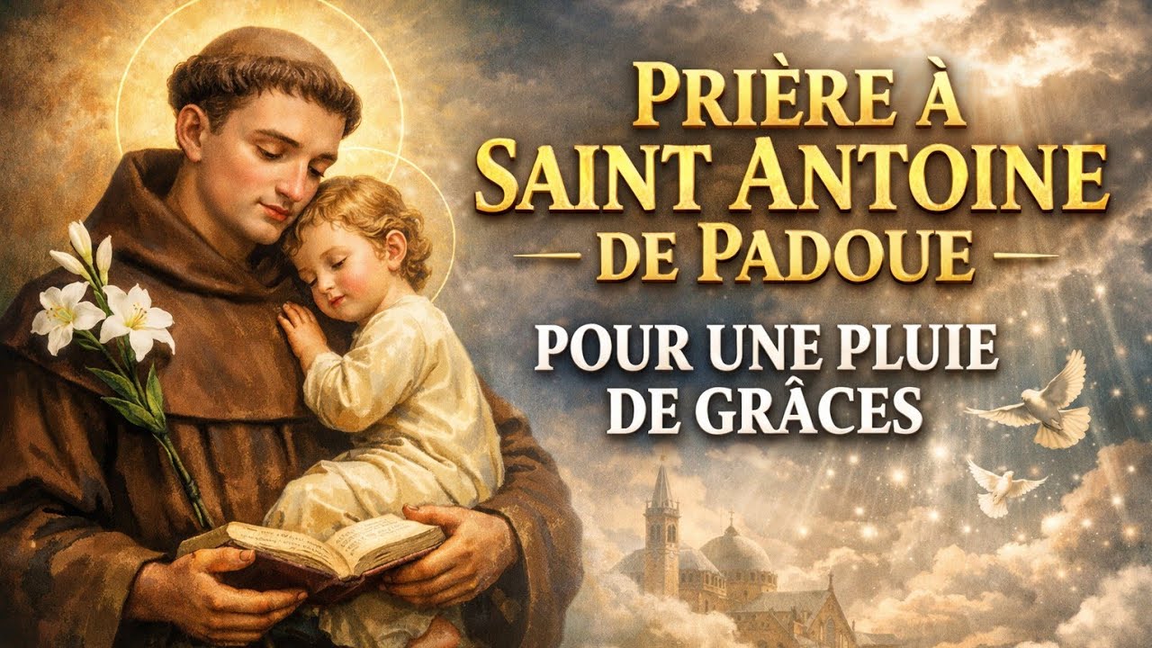 ✨️ PRIÈRE à SAINT ANTOINE de PADOUE pour une PLUIE de GRÂCES ✨️