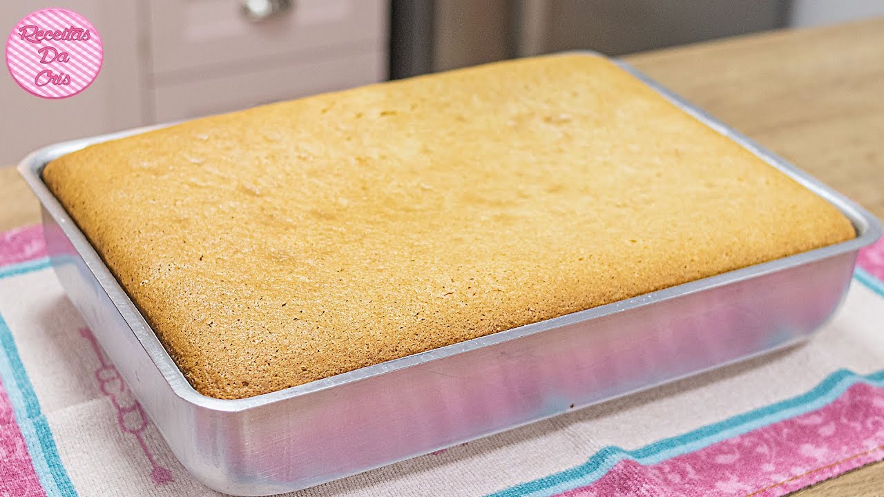 BOLO SIMPLES DE TRIGO FOFINHO TAMANHO FAMÍLIA | RECEITAS DA CRIS