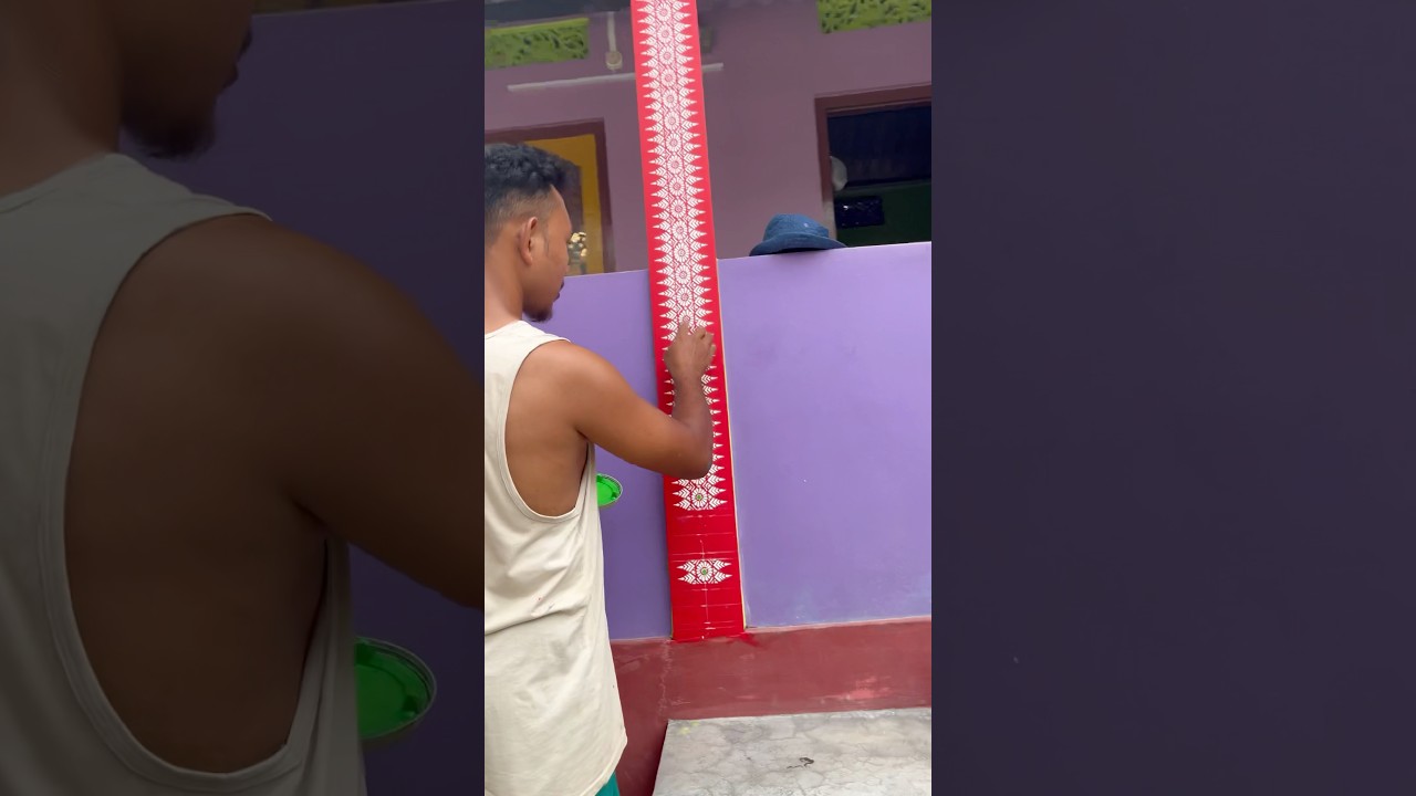 Post aronai wall painting #artistdhaneswarboro #aronai #wallart #shortvideo