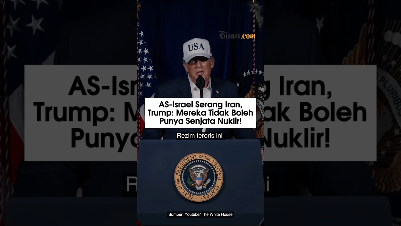 AS-Israel Serang Iran, Trump: Mereka Tidak Boleh Punya Senjata Nuklir