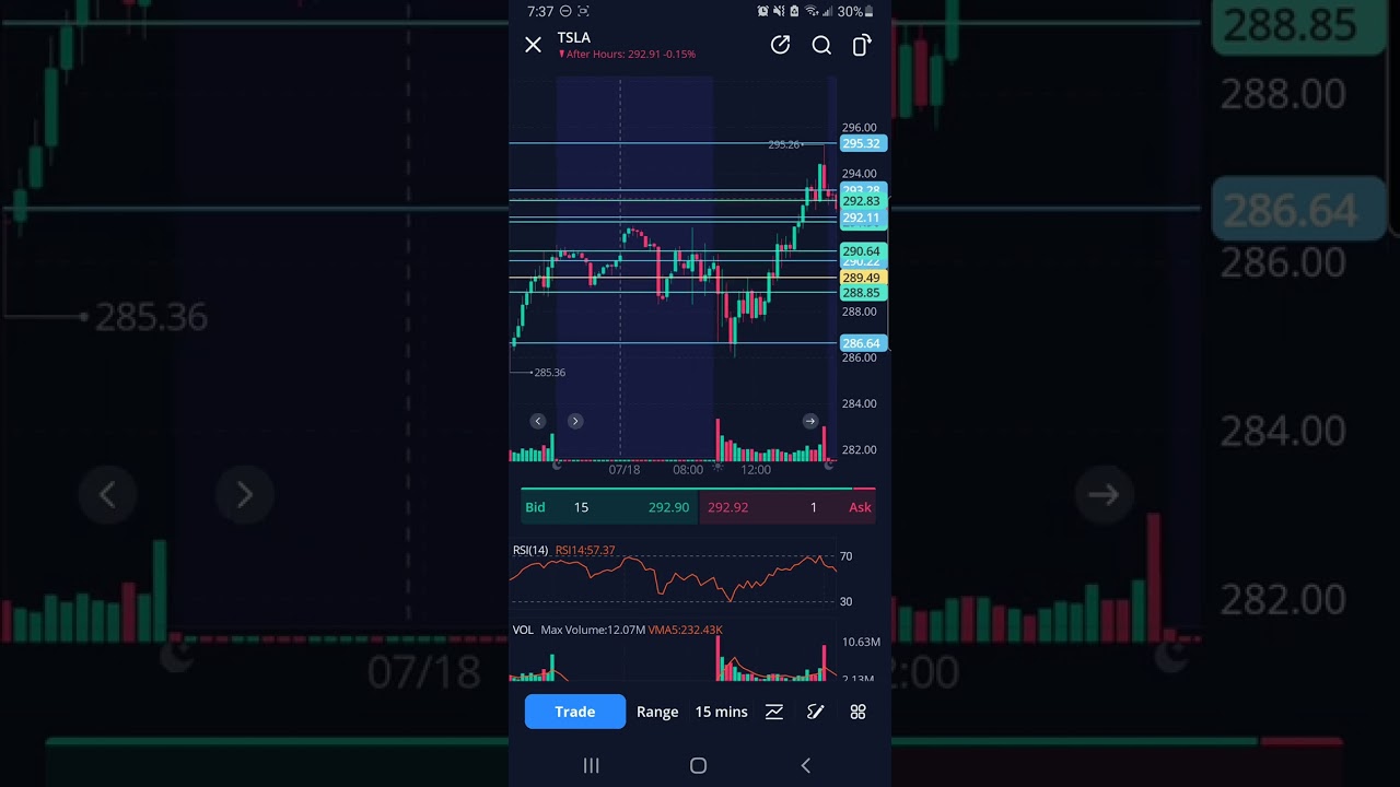 TSLA TA