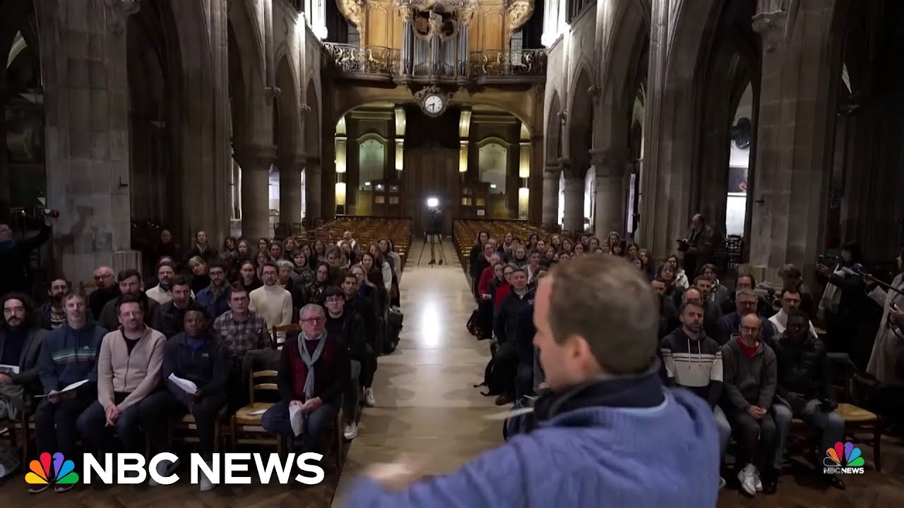 Workers who rebuilt Notre Dame to perform inside the historic church this week