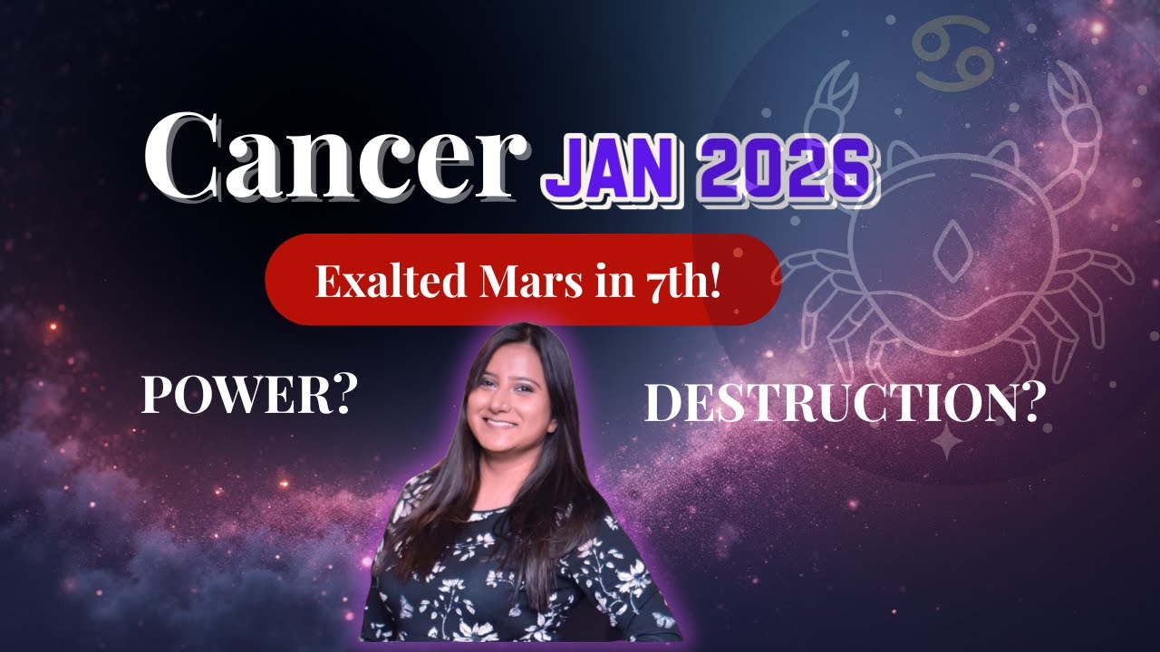 Cancer Horoscope January 2026: Work Victory but Health Alert | Mars in Capricorn Effect