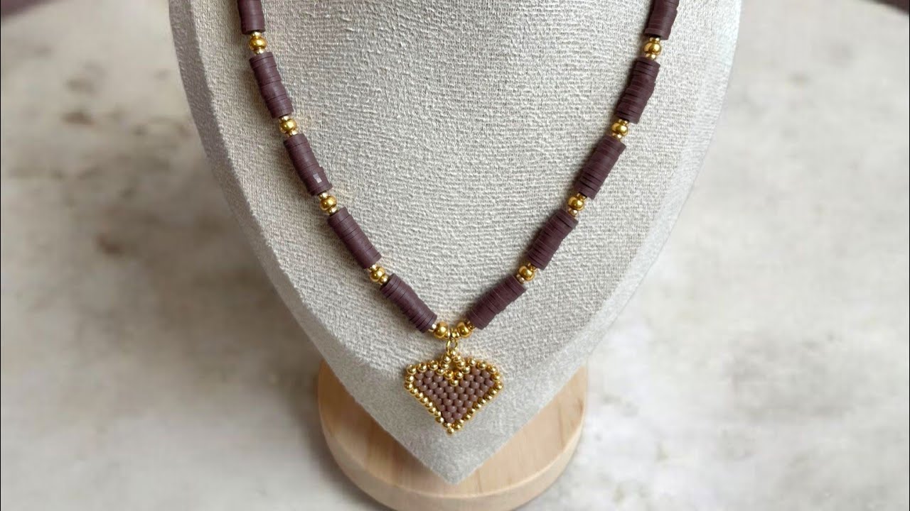DIY Tutorial ketting met hartjes bedel van Miyuki kralen
