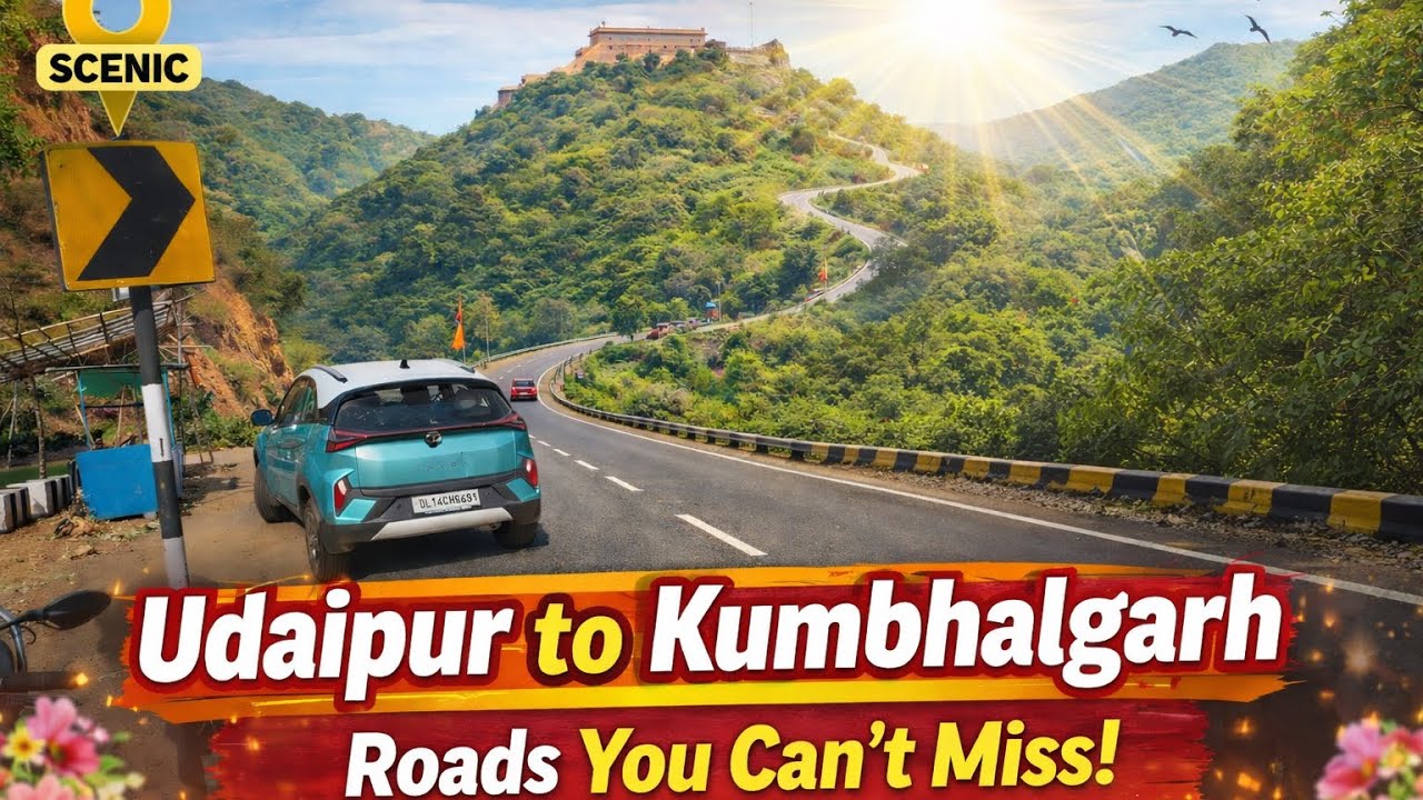Ep-3 Udaipur to Kumbhalgarh Road Trip 🇮🇳 | Scenic Mountain Views | Stay at Raajsa