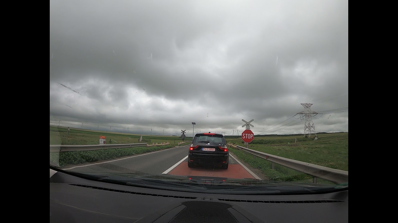 Driving from Constanta, Romania to Tulcea, Romania