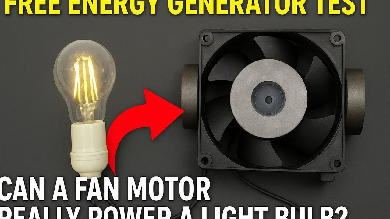 Is It Possible To Power A Light Bulb With A Fan Motor?
