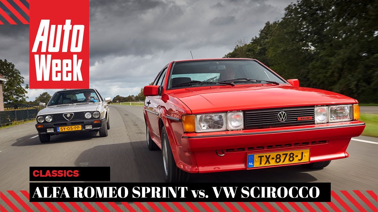 Alfa Romeo Sprint 1.7 QV (1988) vs. Volkswagen Scirocco GTX 16V (1991) - Classics Dubbeltest