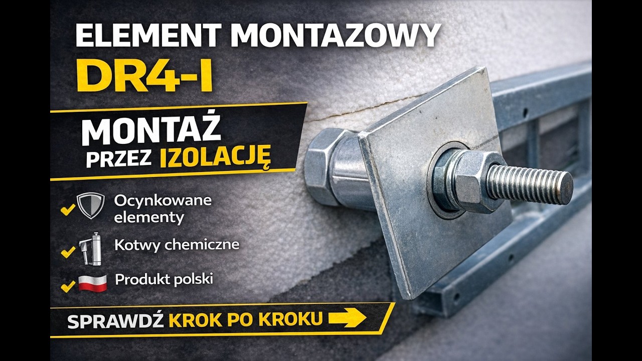 Montaż systemu DR4-i krok po kroku | Mocowanie przez izolację