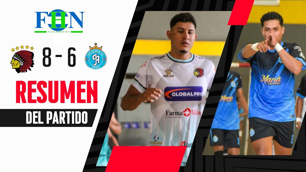 Cheyenes 8-6 Cedros FC / Cuartos de Ida / Apertura 2025 Primera FutSal Nicaragua 