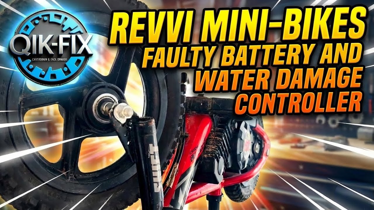 Revvi Mini Bike Water Damage controller & Faulty Battery 🛠️⚡