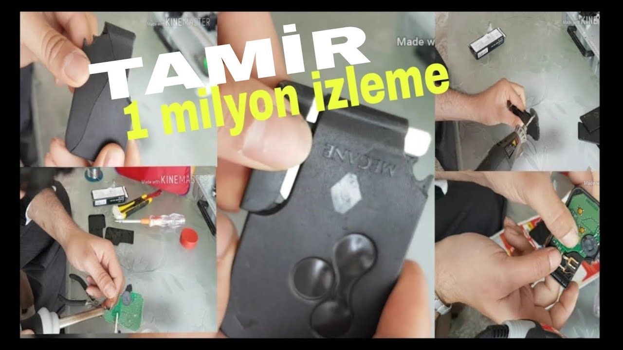 Otomobil Kumandası kartlı Anahtar kabı degişimi changer coque carte clés 3 boutons BECERI TV