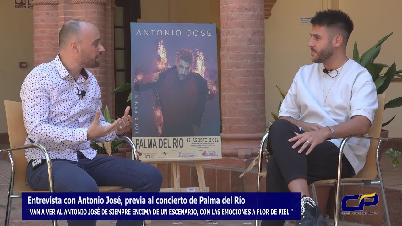 Entrevista a Antonio José previo al concierto de Palma del Río.
